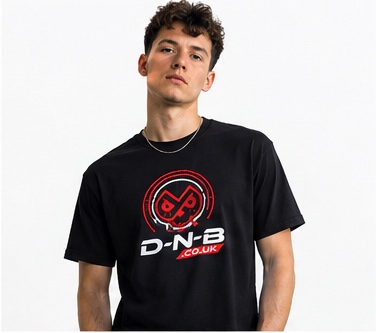 Black D-N-B tee