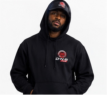 Black D-N-B hoodie