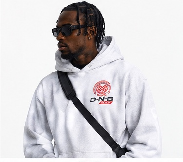 Grey D-N-B hoodie