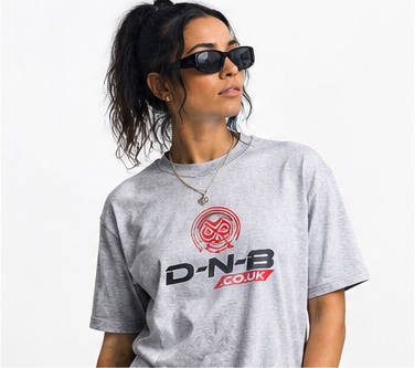 Grey D-N-B tee